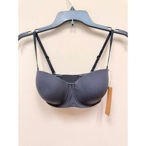 SKIMS FITS EVERYBODY Strapless Bra - Onyx Size 32DD NWT #1860